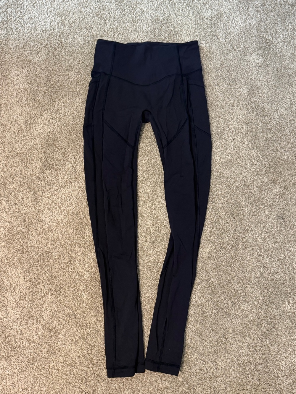 Blue lululemon hold tight leggings